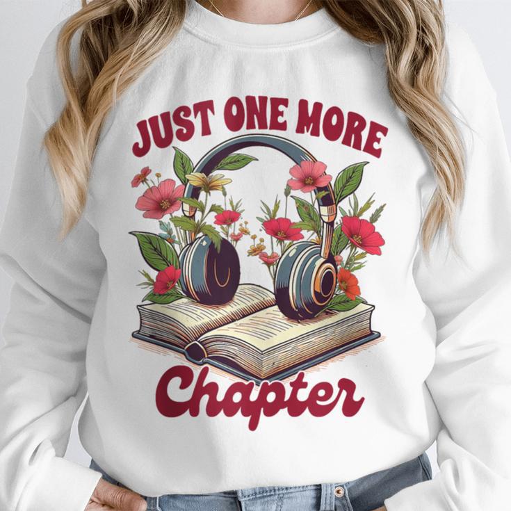 Audiobook Lover Bookish Headphones Just One More Chapter Unisex Sweatshirt Audiobook Lover Bookish Headphones Just One More Chapter Unisex Sweatshirt