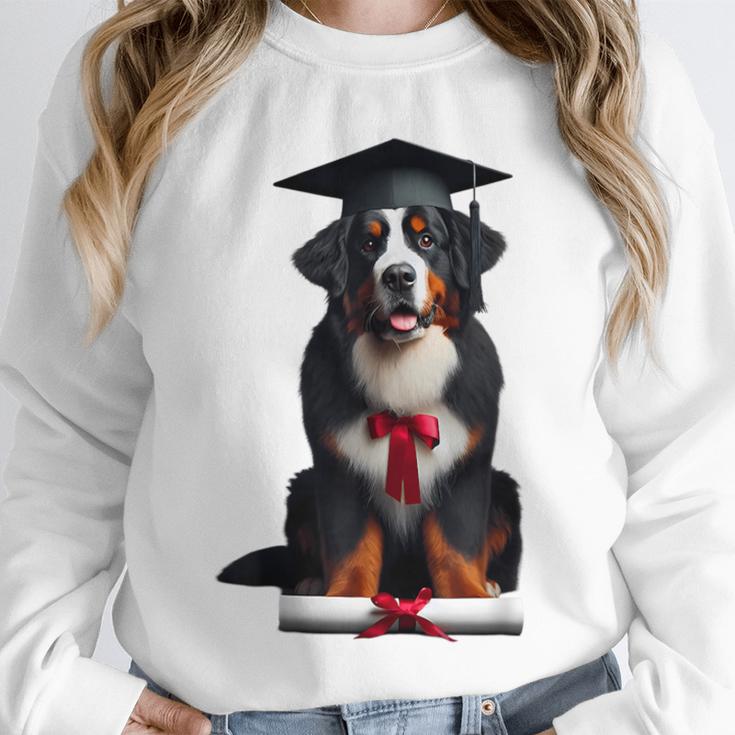 Bernese Mountain Dog Graduation Cap Graduate Training School For Men Women Girls Kids Unisex Sweatshirt