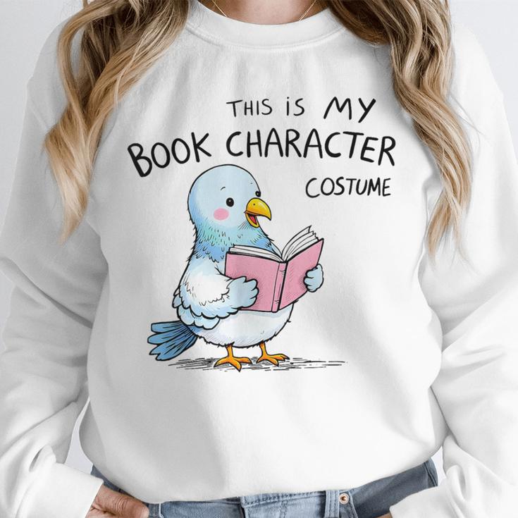 This Is My Book Character Costume I Pigeon Reading Tee Unisex Sweatshirt