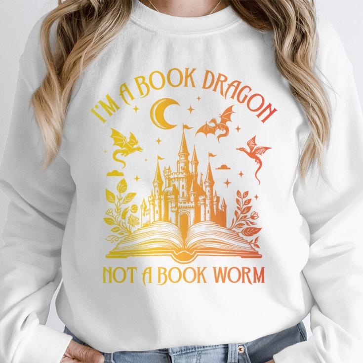 Book Dragon Not Book Worm Premium Unisex Sweatshirt