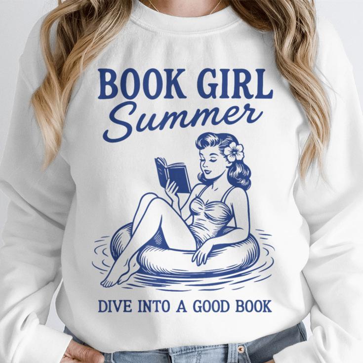 Book Girl Summer Unisex Sweatshirt