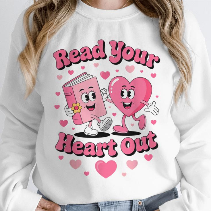 Book Lover Read Your Heart Out Teacher Kids Valentines Unisex Sweatshirt Book Lover Read Your Heart Out Teacher Kids Valentines Unisex Sweatshirt