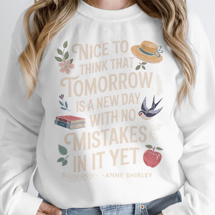 Book Lover Tomorrow Quote Anne Shirley Premium Tri-Blend Unisex Sweatshirt