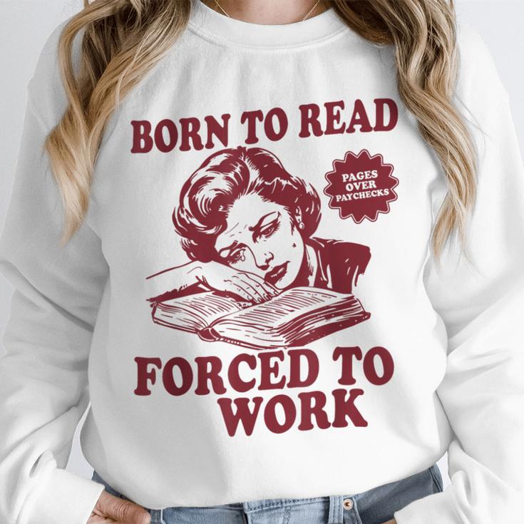 Book Readers Forced To Work Sadness Unisex Sweatshirt