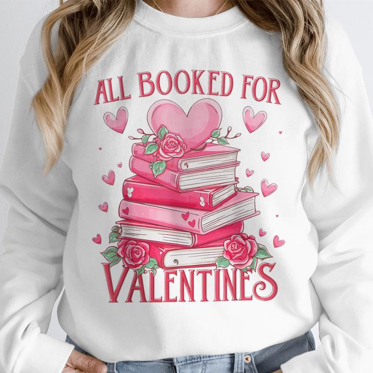 All Booked For Valentine Books Lover Teacher Floral Unisex Sweatshirt All Booked For Valentine Books Lover Teacher Floral Unisex Sweatshirt