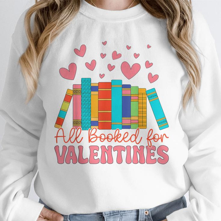 All Booked For Valentines Book Lover Valentine's Day Unisex Sweatshirt