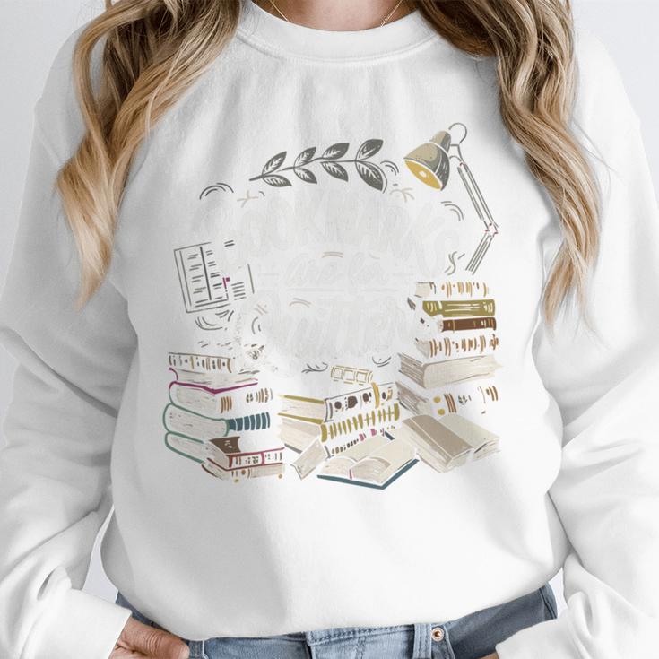 Bookmarks Are For Quitters Book Lovers Reading Unisex Sweatshirt
