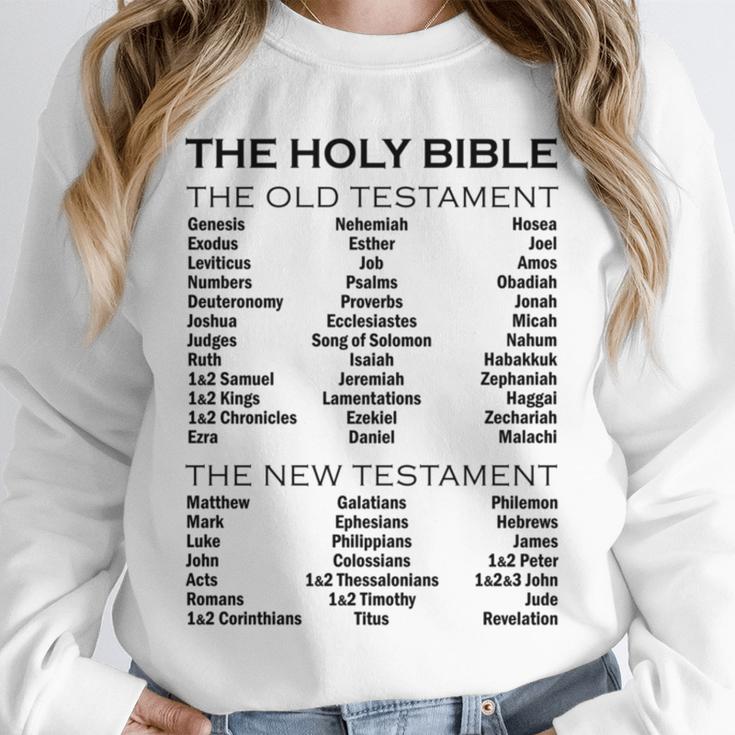 The Books Of The Bible Old And New Testament Complete List Unisex Sweatshirt