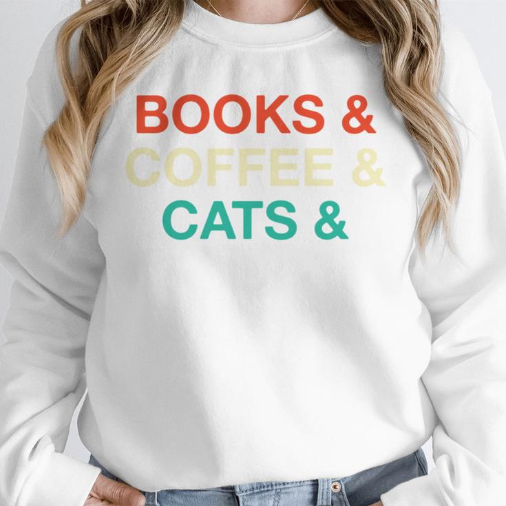 Books Coffee Cats Social Justice Unisex Sweatshirt Books Coffee Cats Social Justice Unisex Sweatshirt