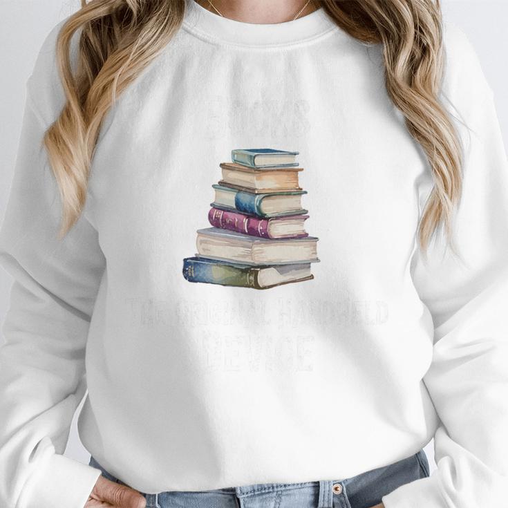 Books The Original Handheld Device Book Librarian Premium Unisex Sweatshirt