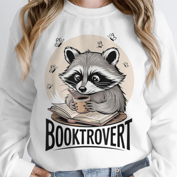 Booktrovert Raccoon Reading And Coffee For Book Lover Unisex Sweatshirt Booktrovert Raccoon Reading And Coffee For Book Lover Unisex Sweatshirt