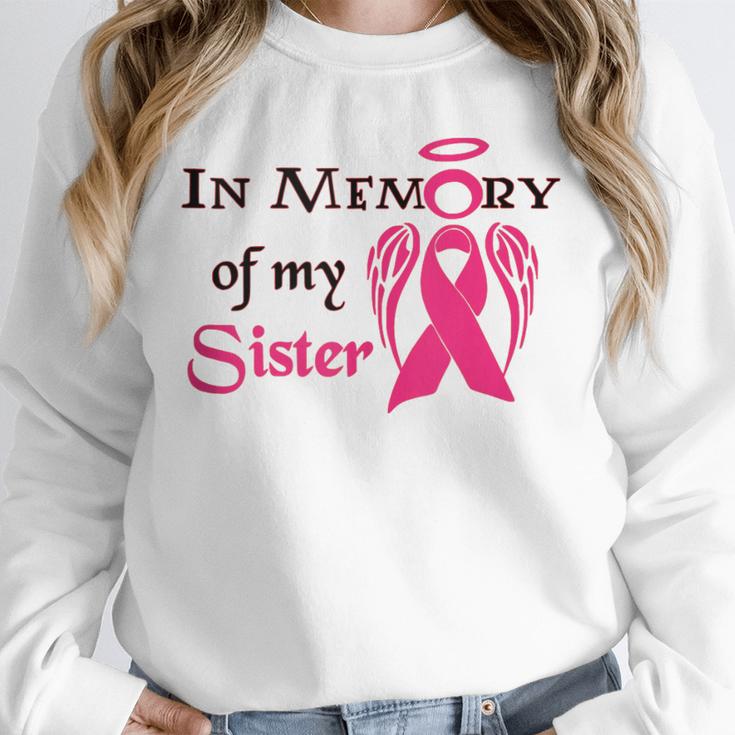 Breast Cancer Walk In Memory Of My Sister Unisex Sweatshirt