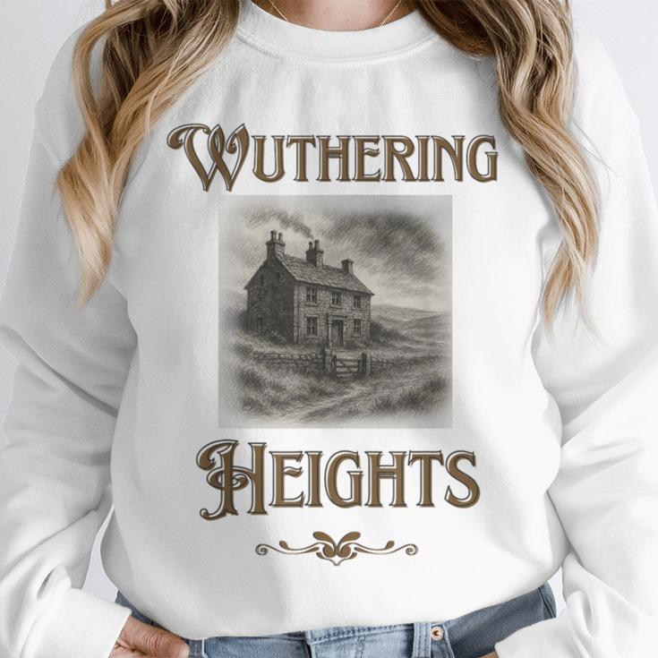 Bronte Novel Wuthering Heights Moorland Gothic Book Cover Unisex Sweatshirt