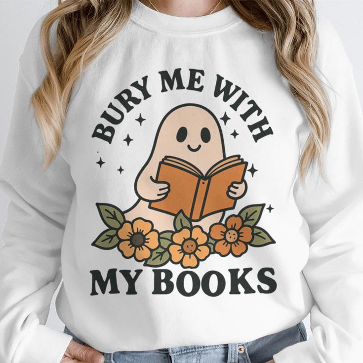 Bury Me With My Books Ghost Tee Unisex Sweatshirt