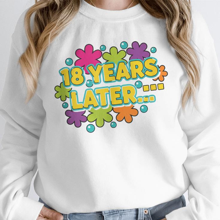 Cartoons Retro 18 Years Later Groovy Pop Art Nostalgia Unisex Sweatshirt