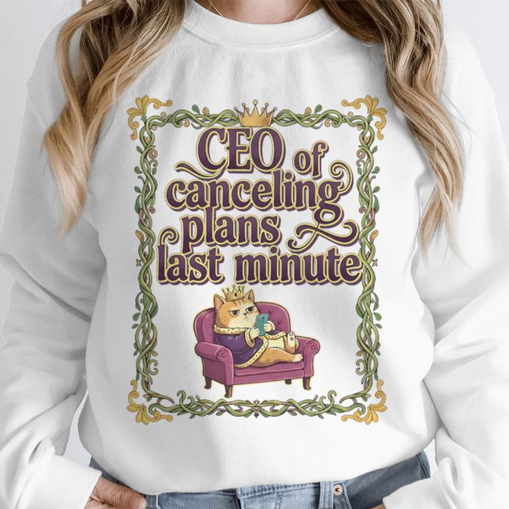 CEO Of Canceling Plans Flake Introvert Friend Premium Tri-Blend Unisex Sweatshirt CEO Of Canceling Plans Flake Introvert Friend Premium Tri-Blend Unisex Sweatshirt