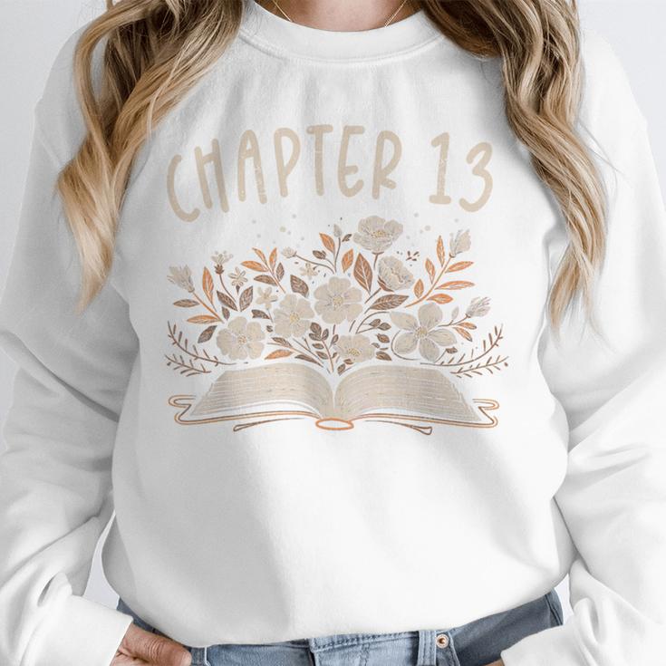 Chapter 13th Birthday Bookworm 13 Years Old For Book Lovers Unisex Sweatshirt