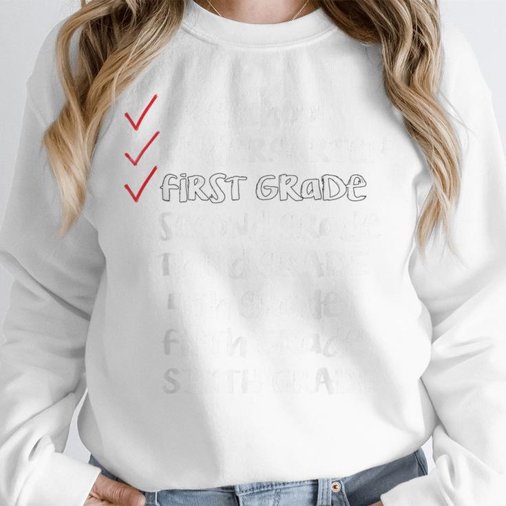 Checklist 1st Grade Class Of 2031 Shirt Graduation Unisex Sweatshirt