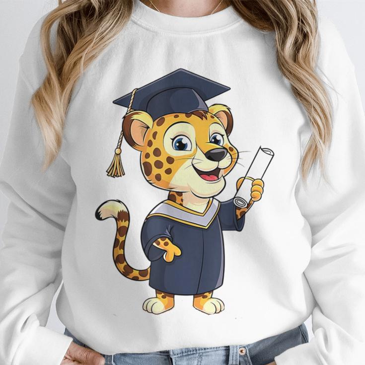 Cheetah Graduation Cute Kindergarten Elementary High School Unisex Sweatshirt
