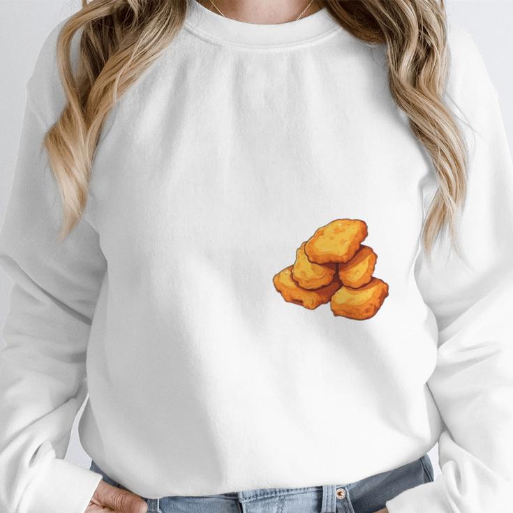 Chicken Nugget Saying Introvert Nuggie Foodie Food Unisex Sweatshirt Chicken Nugget Saying Introvert Nuggie Foodie Food Unisex Sweatshirt