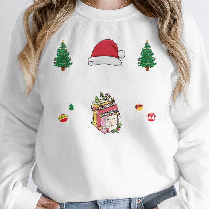 Christmas Tee Most Likely To Read A Book On Christmas Unisex Sweatshirt