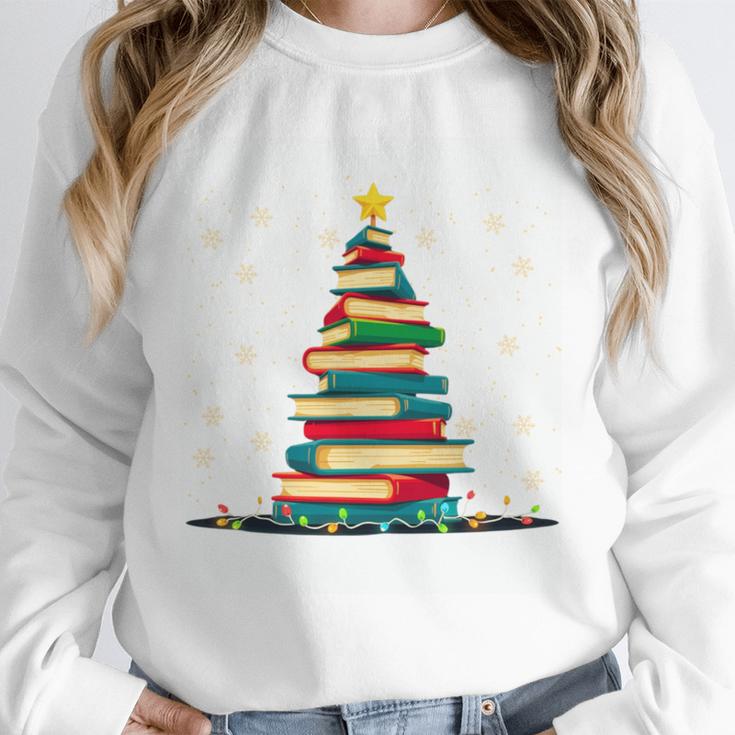 Christmas Tree Of Books Holiday Unisex Sweatshirt