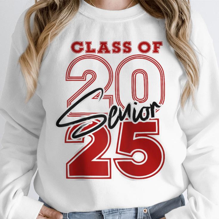 Class Of 2025 Senior 2025 Graduation Red Raglan Baseball Tee Unisex Sweatshirt