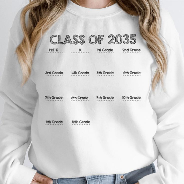 Class Of 2035 Handprint Graduation Unisex Sweatshirt