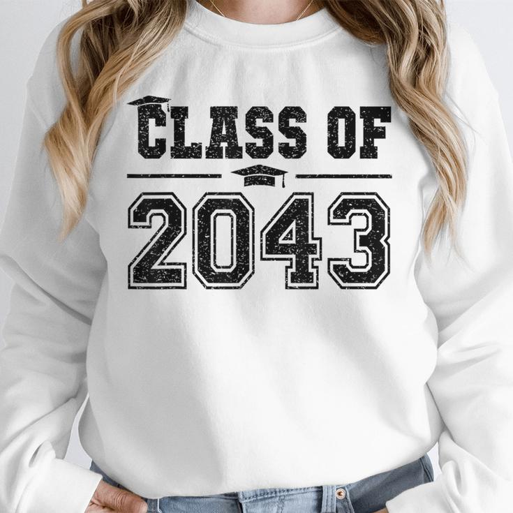 Class Of 2043 Grow With Me Graduation First Day Of School Unisex Sweatshirt