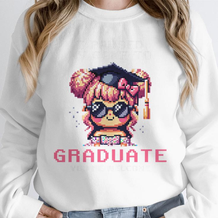 Classic I'm From The 1900s Retro Games Graduating Girl Premium Unisex Sweatshirt