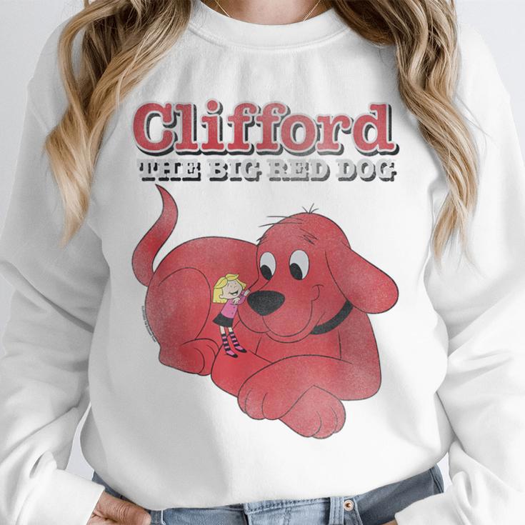Clifford The Big Red Dog Clifford And Emily Book Cover Unisex Sweatshirt
