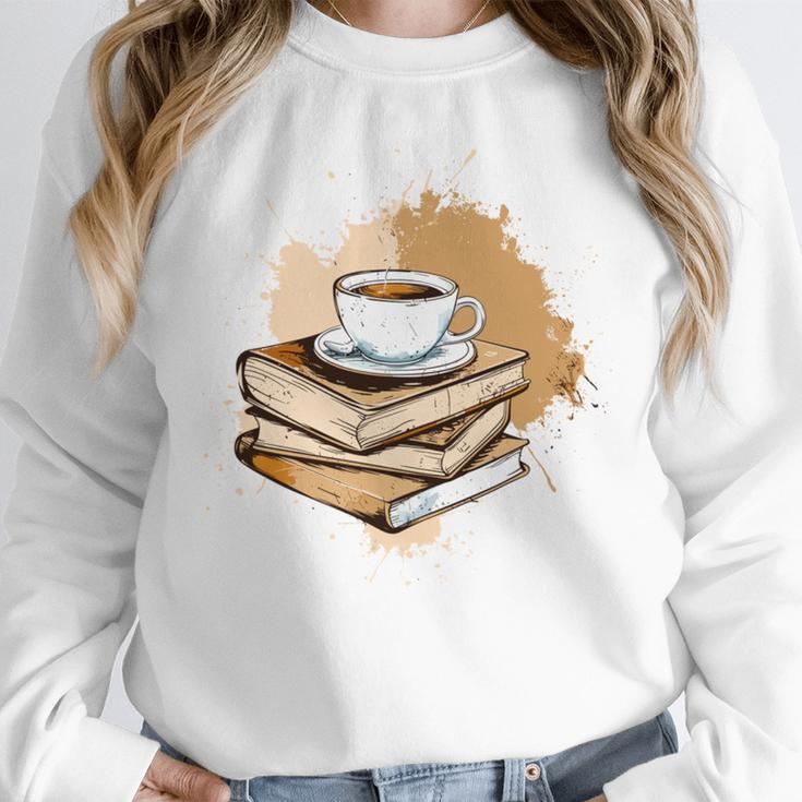 Coffee And Books Adult Books Lover Reading Unisex Sweatshirt Coffee And Books Adult Books Lover Reading Unisex Sweatshirt