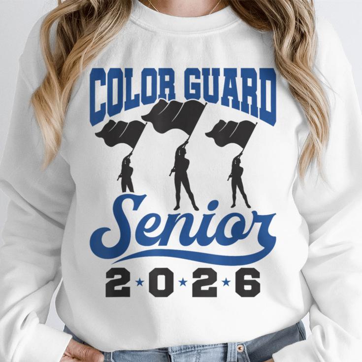 Color Guard Senior 2026 Flags Marching Band Graduation Grad Unisex Sweatshirt