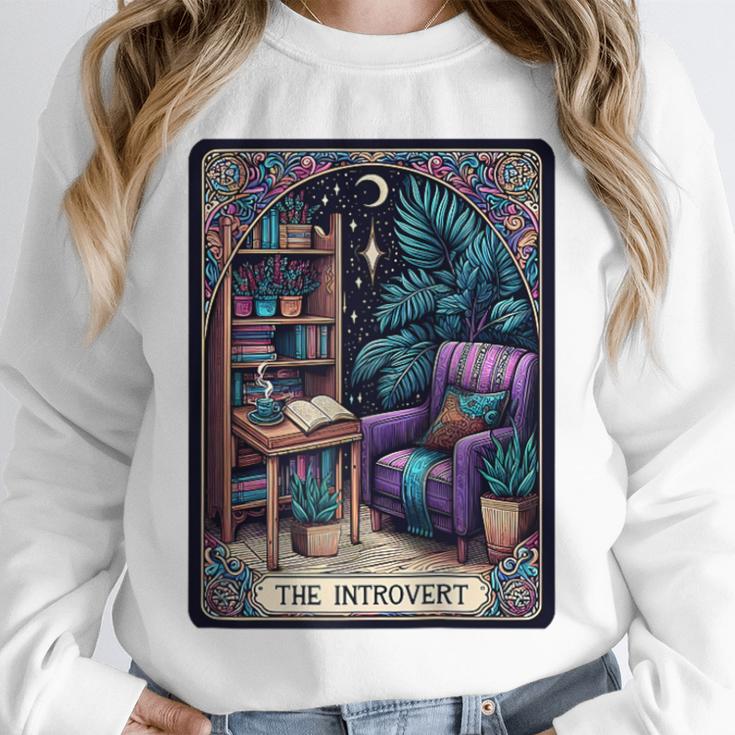 Color Graphic The Introvert Tarot Card Raglan Baseball Tee Unisex Sweatshirt