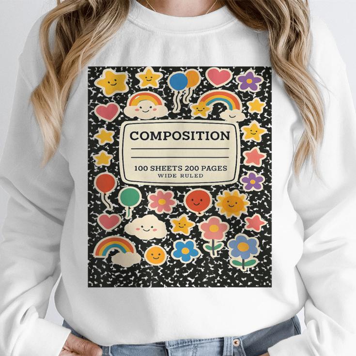 Composition Notebook Costume Teacher Matching Halloween Book Unisex Sweatshirt
