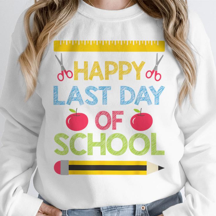 Cool Stylish Happy Last Day Of School Shirt Graduation Unisex Sweatshirt
