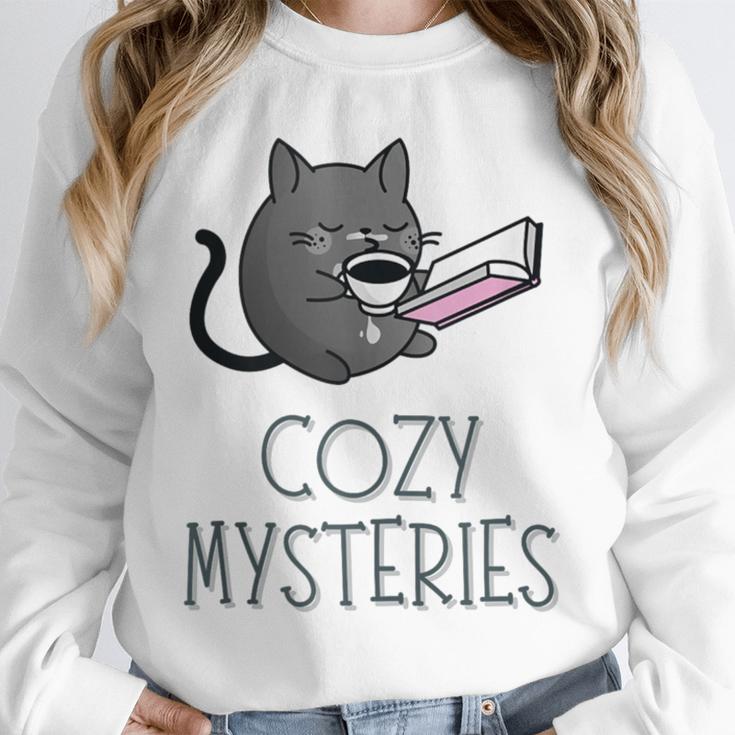 Cozy Mysteries Coffee And Novel For Book Lovers Unisex Sweatshirt Cozy Mysteries Coffee And Novel For Book Lovers Unisex Sweatshirt