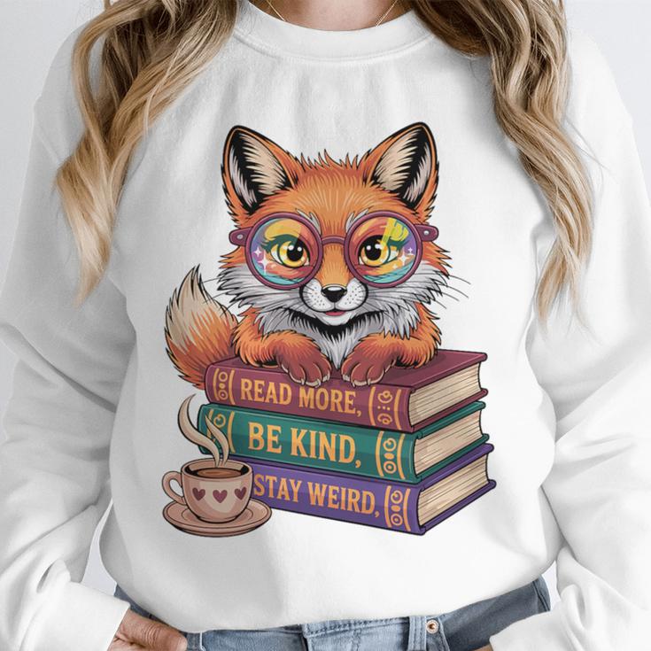 Cute Nerdy Fox Read Books Be Kind Stay Weird Book Club Premium Tri-Blend Unisex Sweatshirt Cute Nerdy Fox Read Books Be Kind Stay Weird Book Club Premium Tri-Blend Unisex Sweatshirt