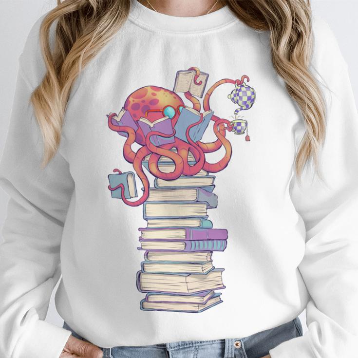 Cute Octopus Bookworm Fun Reading Tee For Book Lovers Unisex Sweatshirt Cute Octopus Bookworm Fun Reading Tee For Book Lovers Unisex Sweatshirt