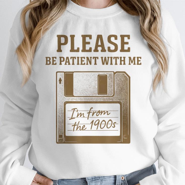 Dad Joke I'm From The 1900s Old Floppy Disk Programmer Unisex Sweatshirt