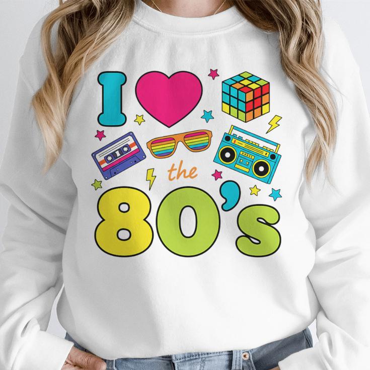 Dad I Love The 80's Retro 80s Nostalgia For Dad Premium Tri-Blend Unisex Sweatshirt