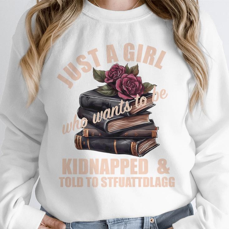 Dark Romance Women Told To STFUATTDLAGG Smutt Book Merch Premium Unisex Sweatshirt