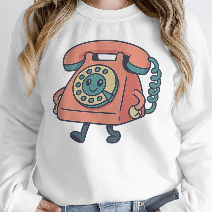 Dial It Back Retro Tech Nostalgia Vintage Premium Tri-Blend Unisex Sweatshirt