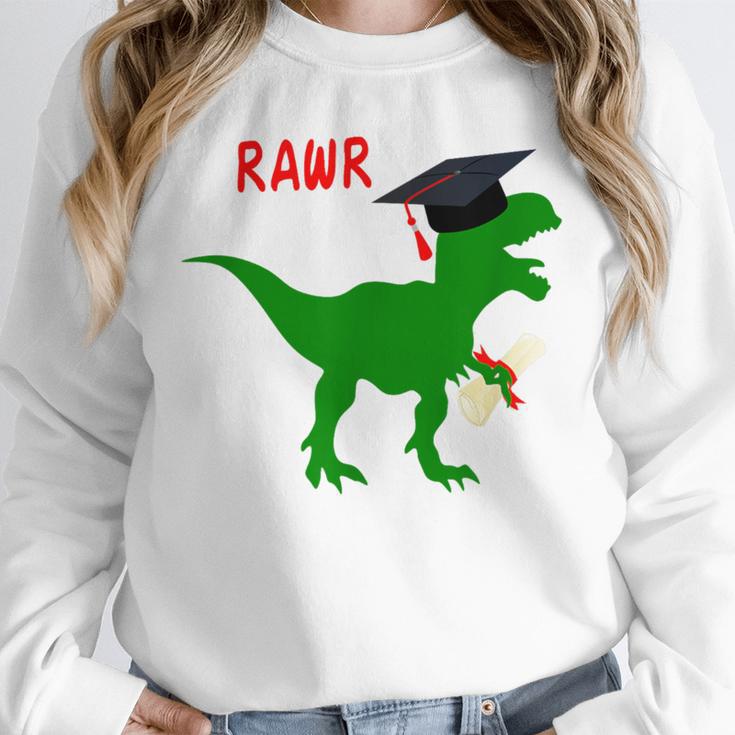 Dinosaur Rawr Diploma Graduate Graduation Unisex Sweatshirt