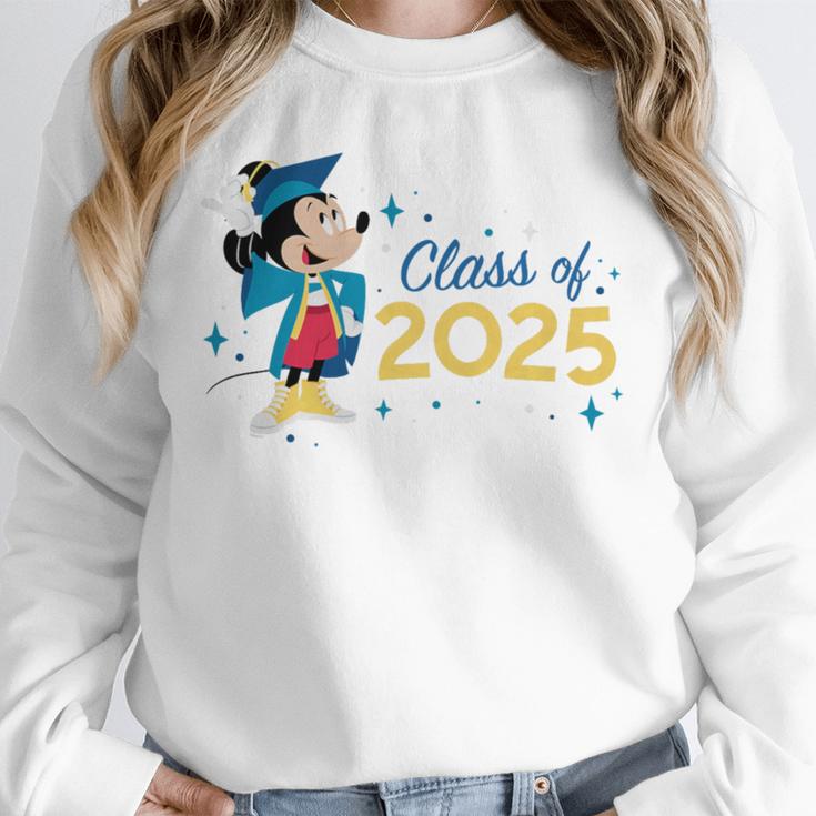 Disney Mickey Mouse Cap & Gown '25 Graduation Class Of 2025 Premium Tri-Blend Unisex Sweatshirt