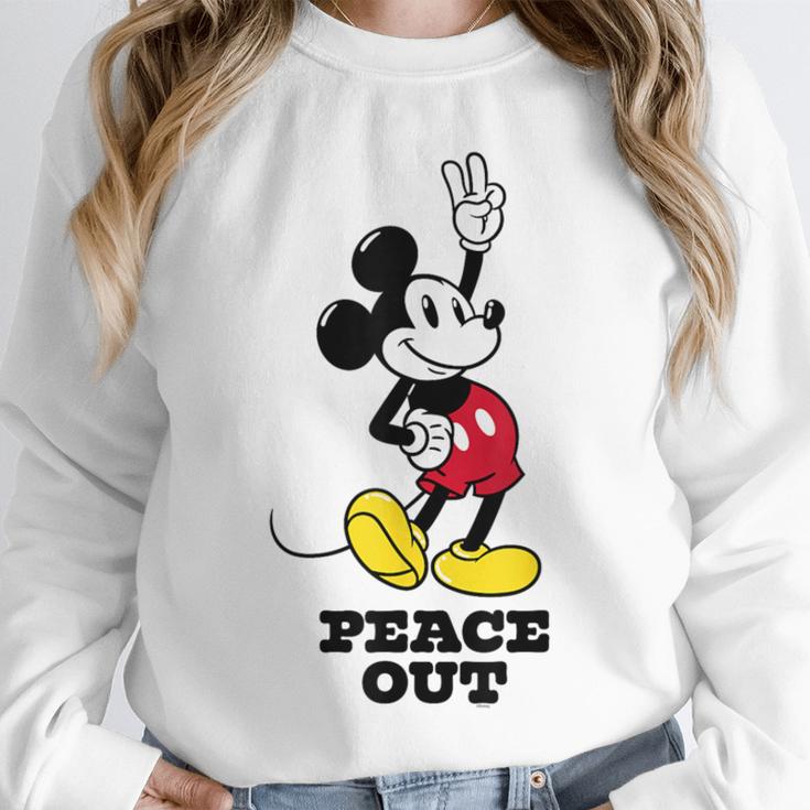 Disney Mickey Mouse Peace Out Totally Retro Graduation Unisex Sweatshirt