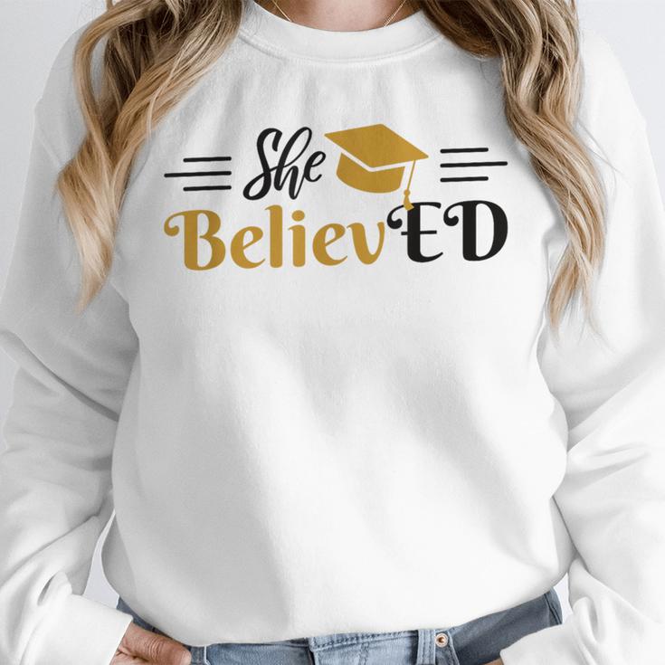 Doctor Of Education She BelievED EdD Graduation Unisex Sweatshirt
