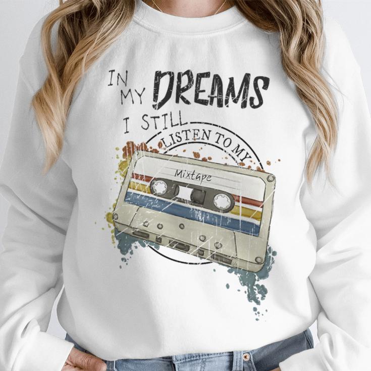 Dreams Of Music Mixtapes Retro Cassette Lifestyle Nostalgia Premium Tri-Blend Unisex Sweatshirt