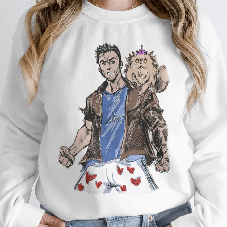 Dungeon Crawler Carl Sketchbook Princess Donut And Carl Book Unisex Sweatshirt
