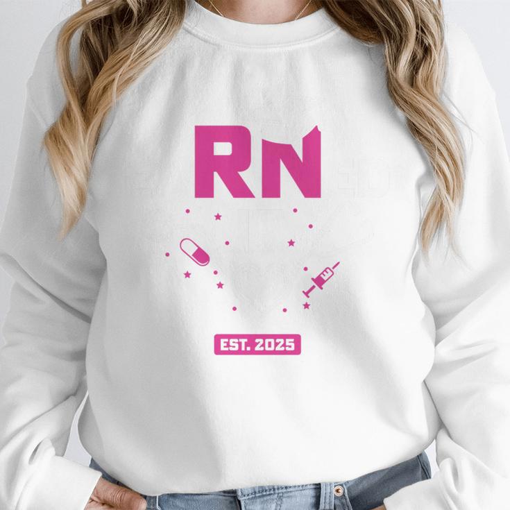 Earned It RN 2025 Nurse Graduation Nursing School Graduate Premium Tri-Blend Unisex Sweatshirt